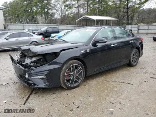 2019 Kia Optima SX with VIN 5XXGW4L23KG301154, listed as a Copart auction lot 48315445 with 34,793 mi miles and Salvage Title. Bid and sale history available at carsss.com. Image 1.