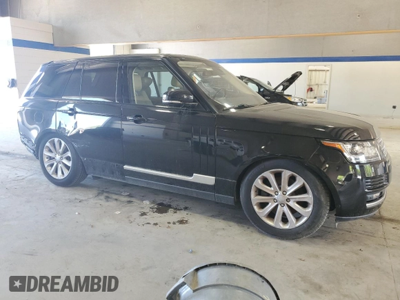 2016 Land Rover Range Rover HSE with VIN SALGS2KF2GA258801, listed as a Copart auction lot 54948595 with 56,495 mi miles and Salvage title. Bid and sale history available at DreamBid. Image 4.