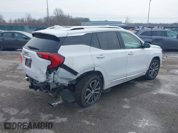 2020 GMC Terrain Denali with VIN 3GKALXEX9LL257793, listed as a IAAI auction lot 41410893 with 55,425 mi miles and . Bid and sale history available at DreamBid. Image 4.