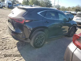 2025 Lexus NX with VIN 2T2GDCAZXSC019578, listed as a Copart auction lot 79953094 with 627 mi miles and Salvage Title. Bid and sale history available at carsss.com. Image 3.