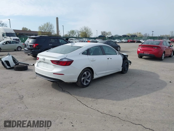 2019 Honda Insight EX with VIN 19XZE4F50KE010136, listed as a IAAI auction lot 41999216 with 88,457 mi miles and . Bid and sale history available at carsss.com. Image 4.