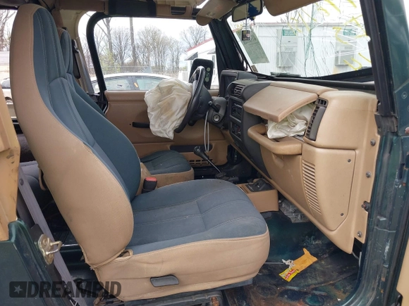 1999 Jeep Wrangler Sahara with VIN 1J4FY49S7XP440582, listed as a IAAI auction lot 41967151 with 163,710 mi miles and . Bid and sale history available at DreamBid. Image 5.
