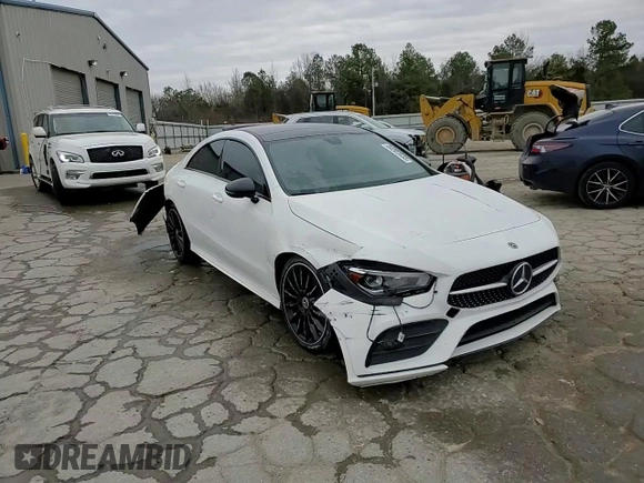 2020 Mercedes-Benz CLA 250 with VIN WDD5J4GB0LN035801, listed as a Copart auction lot 44207555 with 78,857 mi miles and Salvage Title. Bid and sale history available at DreamBid. Image 13.