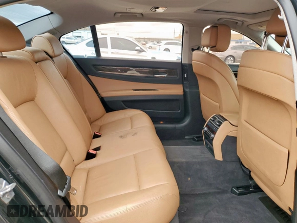 2012 BMW 7 Series 740Li with VIN WBAKB4C57CC575794, listed as a Copart auction lot 49347395 with 189,697 mi miles and Clean title. Bid and sale history available at DreamBid. Image 10.