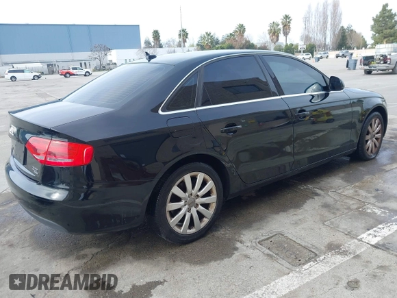 2009 Audi A4 2.0T Prem Plus with VIN WAUSF78K09N054854, listed as a IAAI auction lot 41594015 with 127,884 mi miles. Bid and sale history available at carsss.com. Image 4.