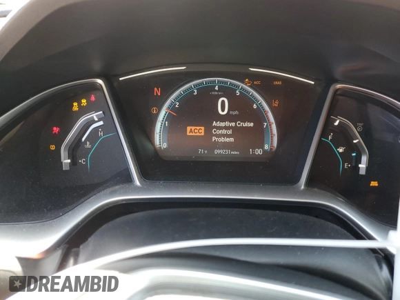 2019 Honda Civic Sedan EX with VIN 19XFC1F38KE204953, listed as a Copart auction lot 48982815 with 99,231 mi miles and Salvage Title. Bid and sale history available at carsss.com. Image 9.
