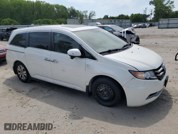 2014 Honda Odyssey EX-L with VIN 5FNRL5H66EB045781, listed as a Copart auction lot 53478115 with 194,418 mi miles and Clean Title. Bid and sale history available at carsss.com. Image 4.