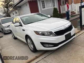 2013 Kia Optima LX with VIN 5XXGM4A76DG245816, listed as a Copart auction lot 52214225 with 166,791 mi miles and Salvage Title. Bid and sale history available at carsss.com. Image 1.