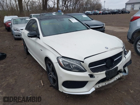 2016 Mercedes-Benz C 450 AMG with VIN 55SWF6EB9GU138684, listed as a IAAI auction lot 41846257 with 121,617 mi miles and . Bid and sale history available at carsss.com. Image 1.