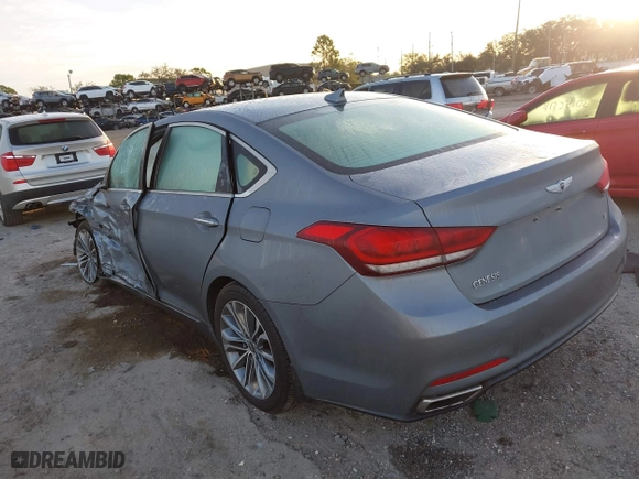 2016 Hyundai Genesis 3.8L with VIN KMHGN4JE2GU138204, listed as a IAAI auction lot 41241987 with 1 mi miles. Bid and sale history available at carsss.com. Image 3.