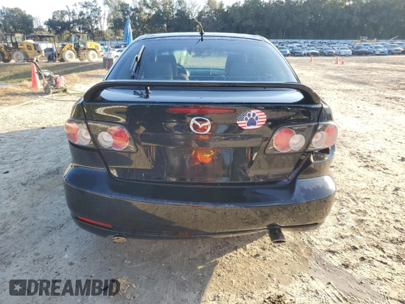 2007 Mazda 6 i Sport VE with VIN 1YVHP84C675M12612, listed as a Copart auction lot 87363974 with 169,934 mi miles and Salvage Title. Bid and sale history available at DreamBid. Image 6.