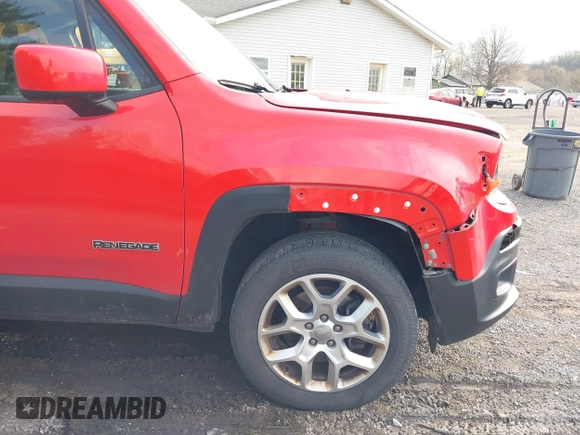 2017 Jeep Renegade Latitude with VIN ZACCJBBB7HPG27689, listed as a IAAI auction lot 42010657 with 143,202 mi miles. Bid and sale history available at carsss.com. Image 18.