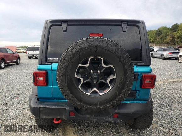 2020 Jeep Wrangler Unlimited Recon with VIN 1C4HJXFN5LW330617, listed as a Copart auction lot 73430514 with 52,827 mi miles and Salvage title. Bid and sale history available at DreamBid. Image 6.