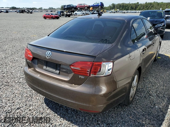 2012 Volkswagen Jetta TDI with VIN 3VWLL7AJ8CM071062, listed as a Copart auction lot 73792224 with Not provided miles and Salvage title. Bid and sale history available at DreamBid. Image 3.