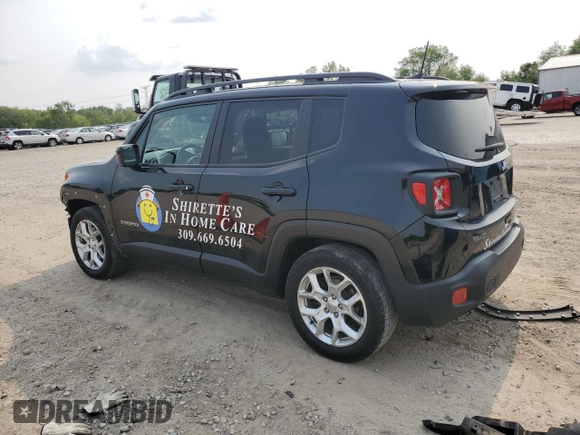 2018 Jeep Renegade Latitude z VIN ZACCJABB9JPH63600, wystawiony jako Copart lot #58851605 z przebiegiem 121 781 mil mil oraz Szkoda całkowita • Salvage title. Historia ofert i sprzedaży dostępna na DreamBid. Obrazek 2.