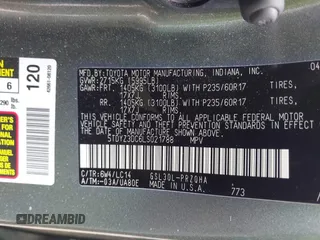 2020 Toyota Sienna XLE Auto Access Seat z VIN 5TDYZ3DC6LS021788, wystawiony jako IAAI lot #42178834 z przebiegiem 132 107 mil mil oraz . Historia ofert i sprzedaży dostępna na DreamBid. Obrazek 9.