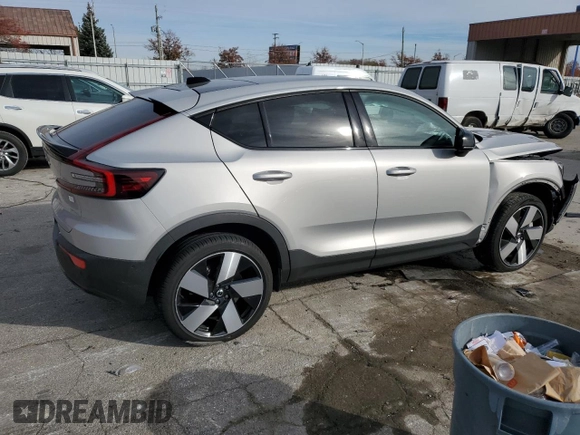 2023 Volvo C40 Recharge Pure Electric Ultimate with VIN YV4ED3GM7P2040835, listed as a Copart auction lot 80386994 with 16,903 mi miles and Salvage Title. Bid and sale history available at carsss.com. Image 3.