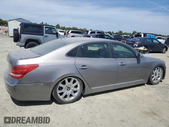 2013 Hyundai Equus Signature with VIN KMHGH4JH8DU063666, listed as a Copart auction lot 63621585 with Not provided miles and Clean title. Bid and sale history available at DreamBid. Image 3.