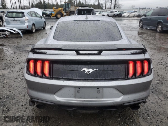 2021 Ford Mustang EcoBoost with VIN 1FA6P8TH3M5138829, listed as a Copart auction lot 87252464 with 59,644 mi miles and Salvage Title. Bid and sale history available at carsss.com. Image 6.