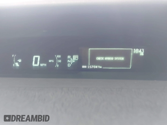 2010 Toyota Prius II z VIN JTDKN3DU2A0061893, wystawiony jako IAAI lot #42248600 z przebiegiem 237 041 mil mil oraz . Historia ofert i sprzedaży dostępna na DreamBid. Obrazek 7.