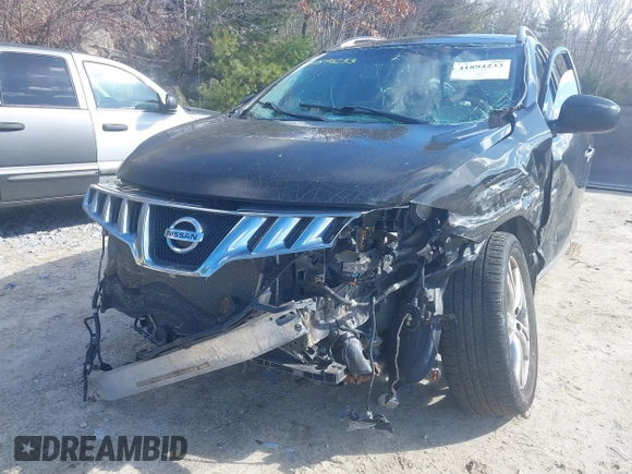 2009 Nissan Murano S with VIN JN8AZ18W89W153510, listed as a IAAI auction lot 41894233 with 140,862 mi miles and . Bid and sale history available at carsss.com. Image 6.