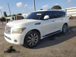 2013 Infiniti QX56 with VIN JN8AZ2NFXD9530419, listed as a Copart auction lot 48369805 with 150,292 mi miles and Clean title. Bid and sale history available at DreamBid. Image 1.