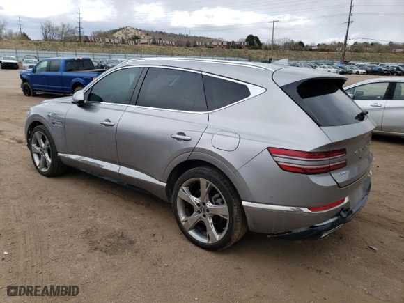 2021 Genesis GV80 with VIN KMUHBDSB6MU070830, listed as a Copart auction lot 49637774 with 51,820 mi miles and Salvage Title. Bid and sale history available at carsss.com. Image 2.