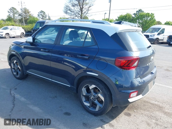 2020 Hyundai Venue SEL with VIN KMHRC8A3XLU023008, listed as a IAAI auction lot 41930278 with 64,551 mi miles. Bid and sale history available at carsss.com. Image 3.