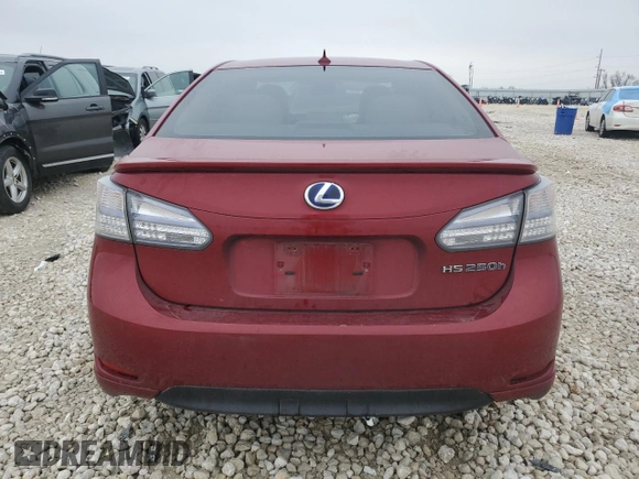 2011 Lexus HS 250h z VIN JTHBB1BA4B2047925, wystawiony jako Copart lot #45814995 z przebiegiem 162 886 mil mil oraz Szkoda całkowita • Salvage title. Historia ofert i sprzedaży dostępna na DreamBid. Obrazek 6.