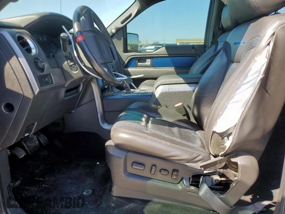 2014 Ford F-150 SVT Raptor with VIN 1FTFW1R62EFB99837, listed as a Copart auction lot 49648185 with 120,883 mi miles and Salvage Title. Bid and sale history available at carsss.com. Image 7.