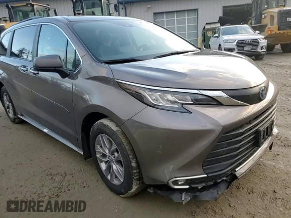2023 Toyota Sienna XLE with VIN 5TDJSKFC8PS105498, listed as a Copart auction lot 85505984 with 57,823 mi miles and Salvage Title. Bid and sale history available at carsss.com. Image 12.