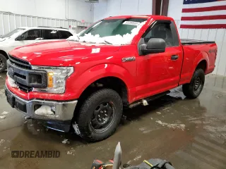 2018 Ford F-150 XL with VIN 1FTMF1EB6JFD30708, listed as a Copart auction lot 50289565 with 26,757 mi miles and Salvage Title. Bid and sale history available at carsss.com. Image 1.