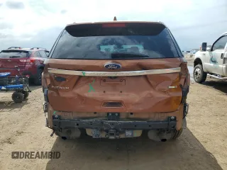 2017 Ford Explorer Platinum with VIN 1FM5K8HT8HGA16023, listed as a Copart auction lot 59529195 with 101,609 mi miles and Salvage title. Bid and sale history available at DreamBid. Image 6.