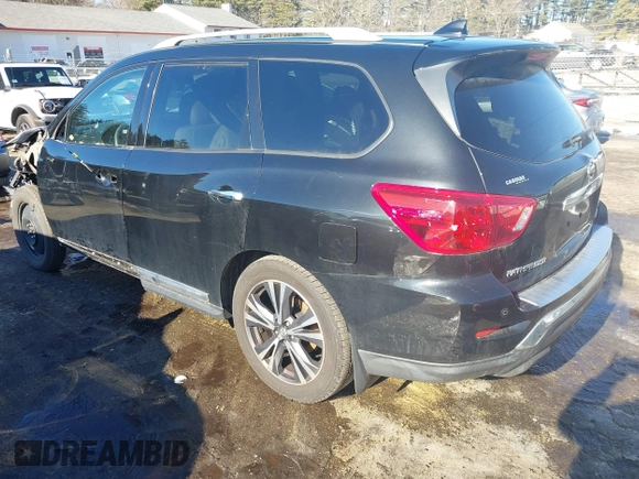 2020 Nissan Pathfinder Platinum with VIN 5N1DR2DM5LC638355, listed as a IAAI auction lot 41501559 with 32,612 mi miles. Bid and sale history available at carsss.com. Image 3.