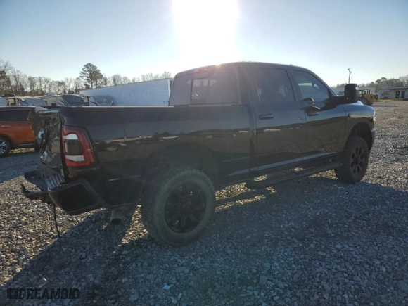 2024 Ram 2500 Laramie with VIN 3C6UR5FLXRG179931, listed as a Copart auction lot 41413045 with 9,577 mi miles and Salvage Title. Bid and sale history available at carsss.com. Image 3.