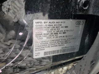 2020 Audi SQ7 z VIN WA1VWAF74LD012965, wystawiony jako Copart lot #64634414 z przebiegiem 67 166 mil mil oraz Szkoda całkowita • Salvage title. Historia ofert i sprzedaży dostępna na DreamBid. Obrazek 14.