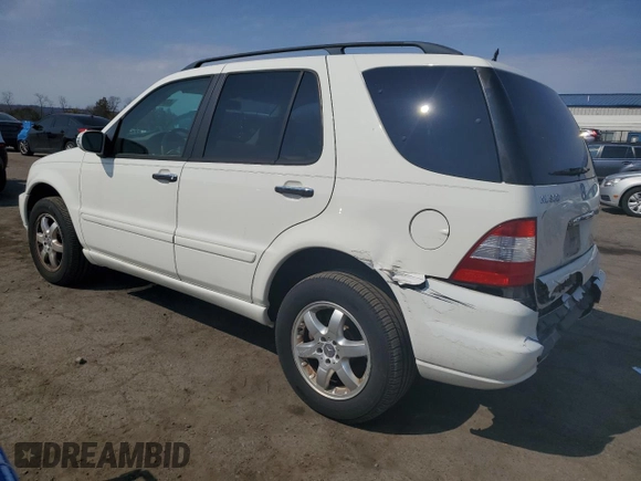 2004 Mercedes-Benz M-Class with VIN 4JGAB75E84A491280, listed as a Copart auction lot 48494035 with 61,843 mi miles and Salvage Title. Bid and sale history available at carsss.com. Image 2.