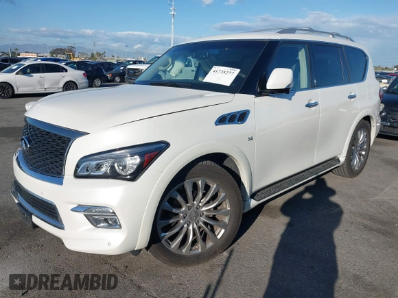 2016 Infiniti QX80 z VIN JN8AZ2NC3G9401366, wystawiony jako IAAI lot #41735277 z przebiegiem 99 570 mil mil oraz . Historia ofert i sprzedaży dostępna na DreamBid. Obrazek 17.
