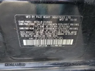 2016 Subaru Crosstrek Touring with VIN JF2GPBLC8GH252345, listed as a Copart auction lot 45604865 with 158,591 mi miles and Salvage title. Bid and sale history available at DreamBid. Image 13.