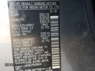 2020 Nissan Rogue S z VIN KNMAT2MV6LP523824, wystawiony jako Copart lot #83495624 z przebiegiem 110 633 mil mil oraz Szkoda całkowita • Salvage title. Historia ofert i sprzedaży dostępna na DreamBid. Obrazek 13.