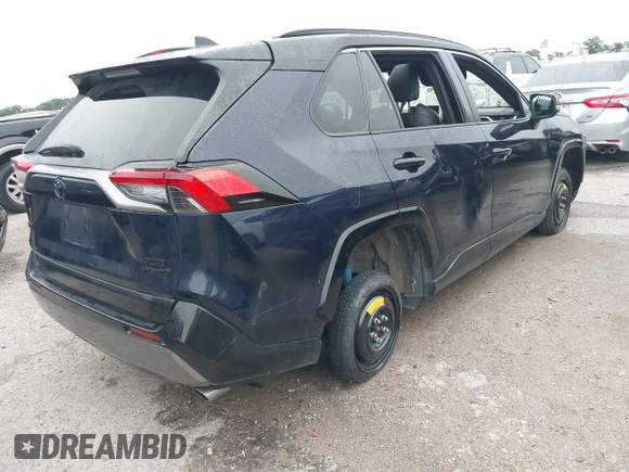 2021 Toyota RAV4 Hybrid XSE with VIN 2T3E6RFV5MW002856, listed as a IAAI auction lot 42387921 with Not provided miles and . Bid and sale history available at DreamBid. Image 4.