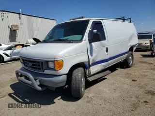 2006 Ford Econoline Cargo with VIN 1FTNE24L66HA49611, listed as a Copart auction lot 56192975 with 277,069 mi miles and Salvage title. Bid and sale history available at DreamBid. Image 1.