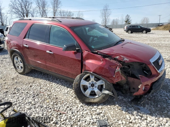 2011 GMC Acadia SLE with VIN 1GKKRPED6BJ121197, listed as a Copart auction lot 48480875 with 0 mi miles and Clean Title. Bid and sale history available at carsss.com. Image 4.