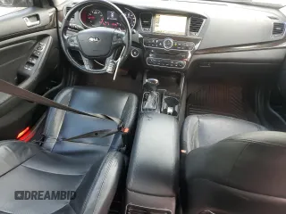 2015 Kia Cadenza Premium with VIN KNALN4D72F5186579, listed as a Copart auction lot 80025434 with 215,273 mi miles and Salvage Title. Bid and sale history available at carsss.com. Image 8.