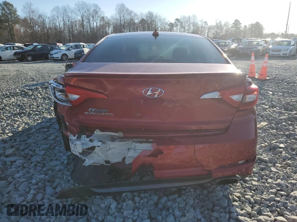 2017 Hyundai Sonata 2.4L with VIN 5NPE24AF7HH541197, listed as a Copart auction lot 48657125 with 124,169 mi miles and Salvage Title. Bid and sale history available at carsss.com. Image 6.