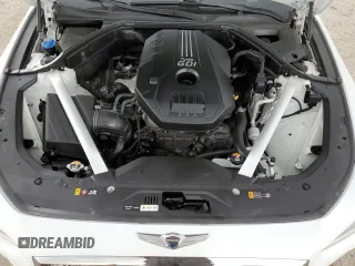 2021 Genesis G70 2.0T with VIN KMTG44LA2MU066726, listed as a Copart auction lot 50803555 with 28,618 mi miles and Salvage title. Bid and sale history available at DreamBid. Image 13.
