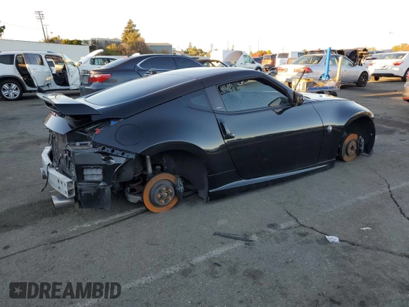 2010 Nissan 370Z Touring with VIN JN1AZ4EH9AM504978, listed as a Copart auction lot 80765274 with Not Provided miles and Salvage Title. Bid and sale history available at carsss.com. Image 3.