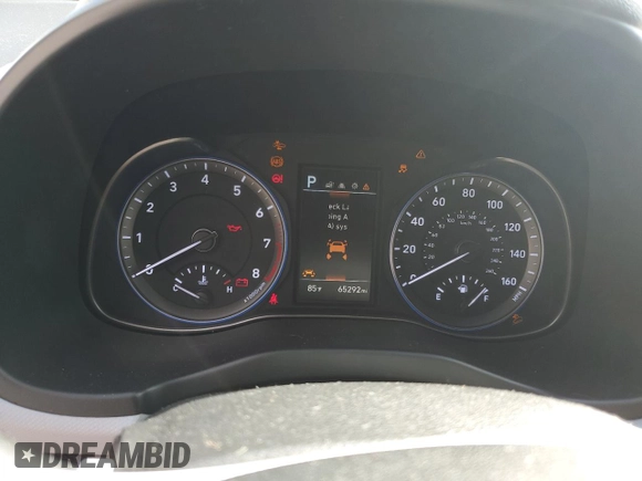2021 Hyundai Kona Limited with VIN KM8K33A56MU656547, listed as a Copart auction lot 75669554 with 65,292 mi miles and Non Repairable. Bid and sale history available at carsss.com. Image 9.
