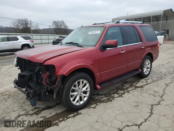 2016 Ford Expedition Limited with VIN 1FMJU2AT6GEF39017, listed as a Copart auction lot 85865614 with 190,359 mi miles and Salvage title. Bid and sale history available at DreamBid. Image 1.