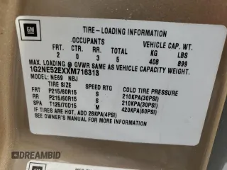 1999 Pontiac Grand Am SE2 with VIN 1G2NE52EXXM716313, listed as a Copart auction lot 86522744 with 102,438 mi miles and Salvage Title. Bid and sale history available at carsss.com. Image 12.